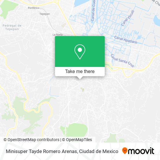 Minisuper Tayde Romero Arenas map