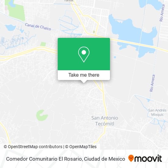Mapa de Comedor Comunitario El Rosario