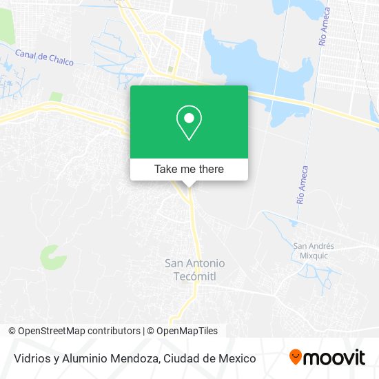 Mapa de Vidrios y Aluminio Mendoza
