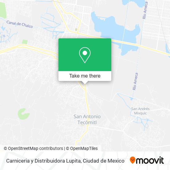 Mapa de Carniceria y Distribuidora Lupita