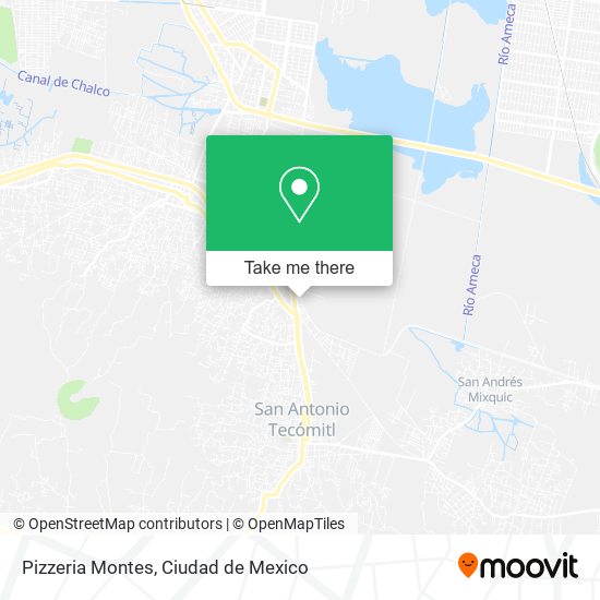 Mapa de Pizzeria Montes