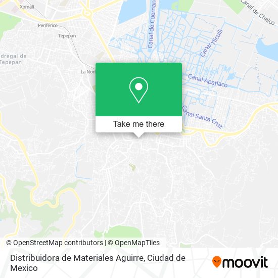 Mapa de Distribuidora de Materiales Aguirre