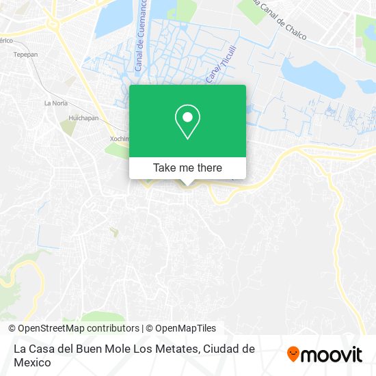 La Casa del Buen Mole Los Metates map