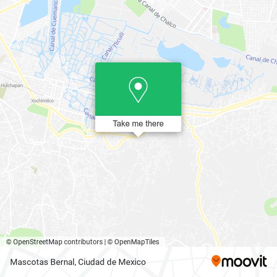 Mascotas Bernal map