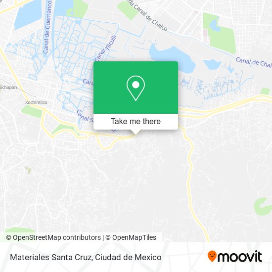 Materiales Santa Cruz map