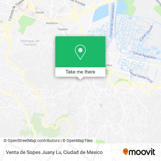 Venta de Sopes Juany Lu map