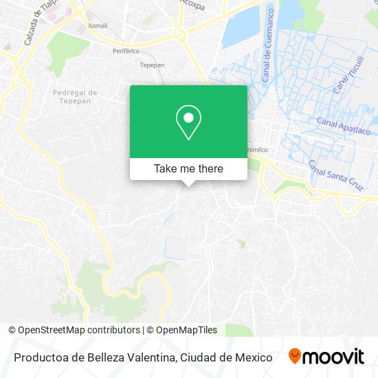 Productoa de Belleza Valentina map