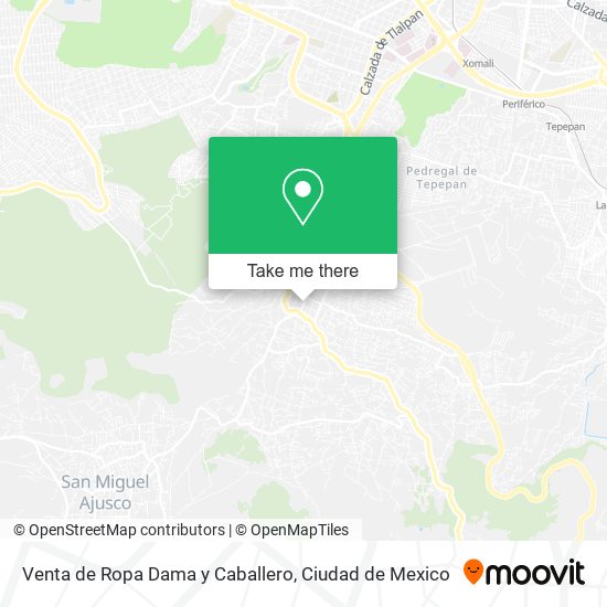 Venta de Ropa Dama y Caballero map