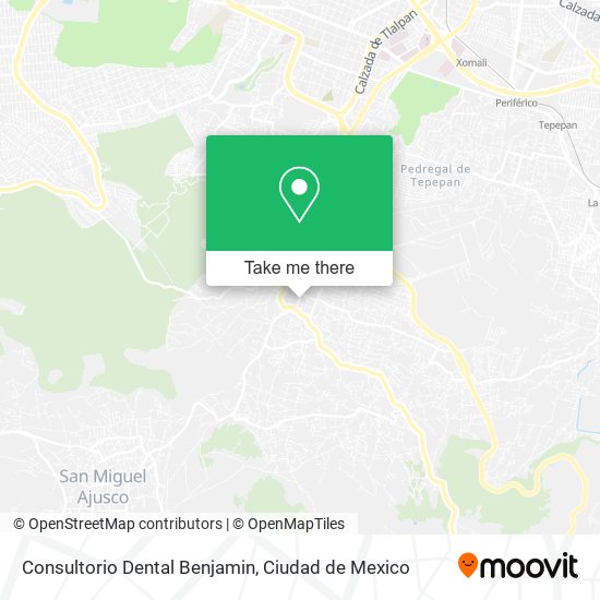 Mapa de Consultorio Dental Benjamin
