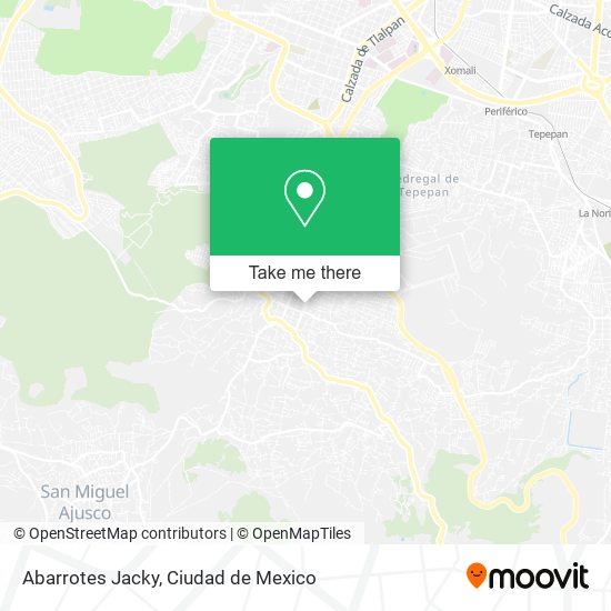 Abarrotes Jacky map