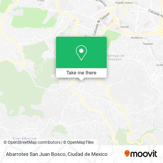 Abarrotes San Juan Bosco map