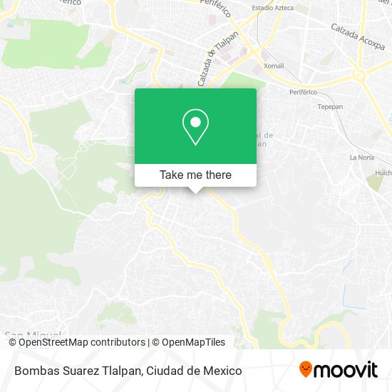 Bombas Suarez Tlalpan map