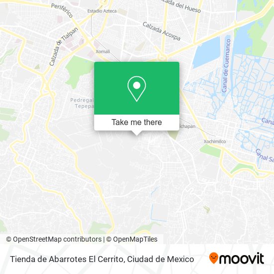 Mapa de Tienda de Abarrotes El Cerrito