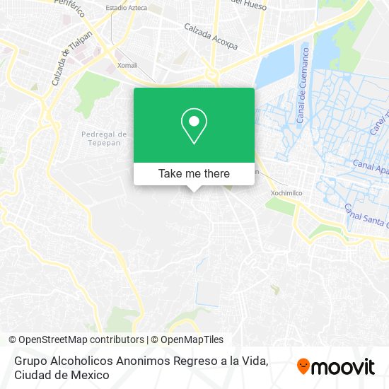 Mapa de Grupo Alcoholicos Anonimos Regreso a la Vida