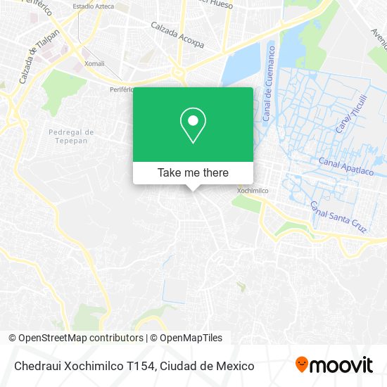 Chedraui Xochimilco T154 map
