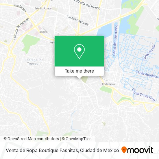 Venta de Ropa Boutique Fashitas map