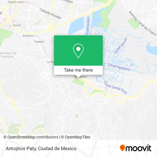 Antojitos Paty map