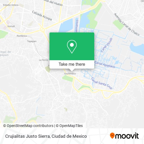 Crujialitas Justo Sierra map
