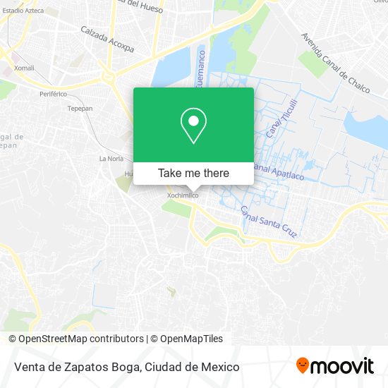 Mapa de Venta de Zapatos Boga