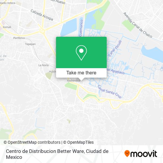 Mapa de Centro de Distribucion Better Ware