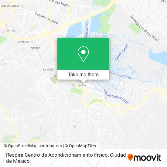 Mapa de Respira Centro de Acondicionamiento Fisico