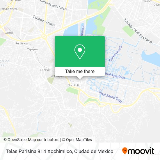 Telas Parisina 914 Xochimilco map