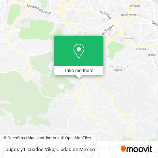 Mapa de Jugos y Licuados Vika