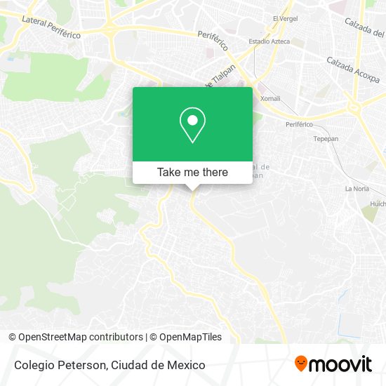 Colegio Peterson map