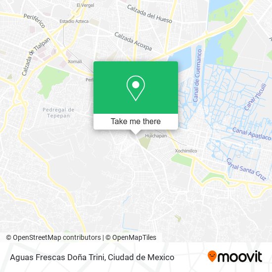 Mapa de Aguas Frescas Doña Trini