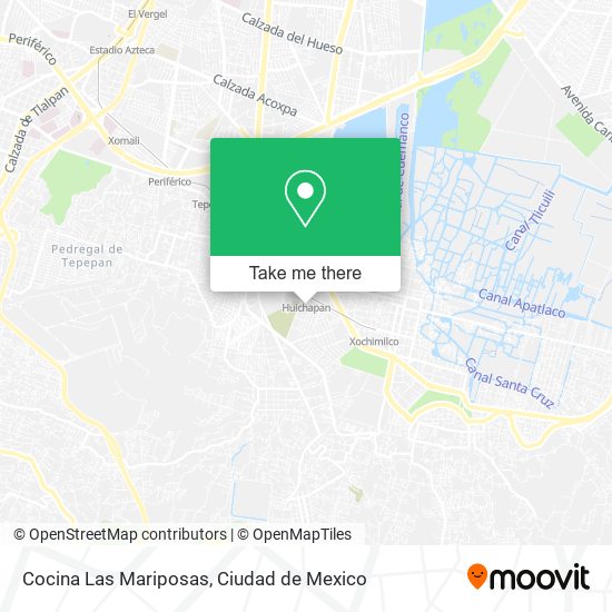 Cocina Las Mariposas map