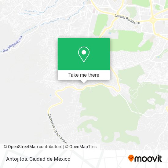 Antojitos map