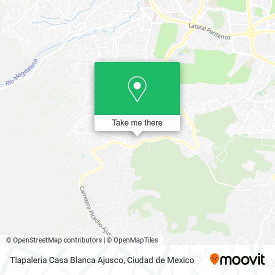 Mapa de Tlapaleria Casa Blanca Ajusco