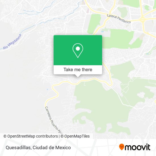 Quesadillas map