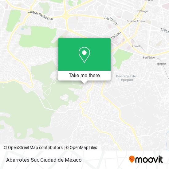 Mapa de Abarrotes Sur