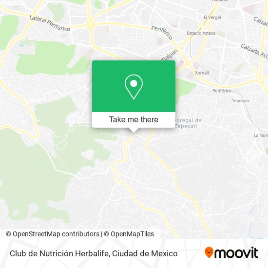 Mapa de Club de Nutrición Herbalife