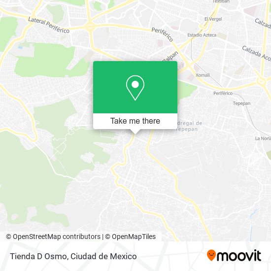 Tienda D Osmo map