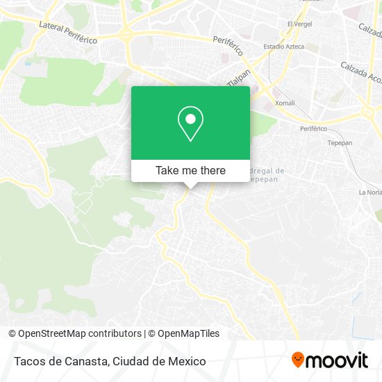 Tacos de Canasta map