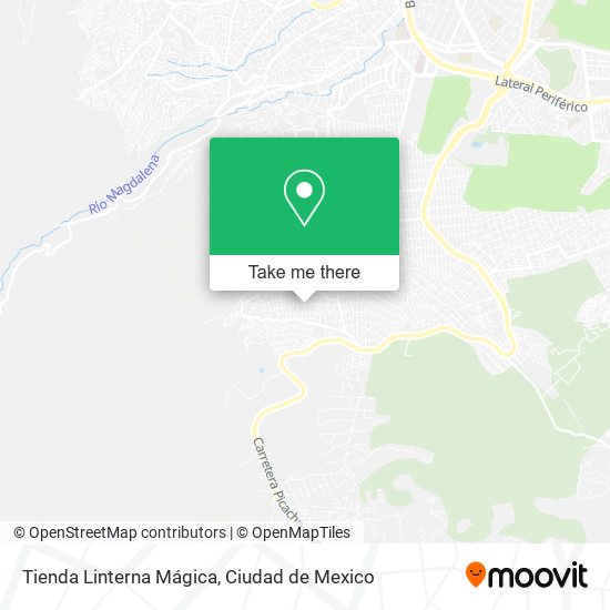 Tienda Linterna Mágica map