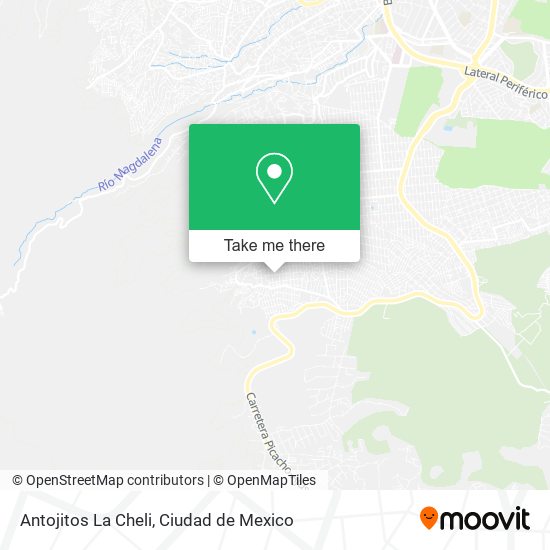 Antojitos La Cheli map