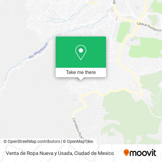 Mapa de Venta de Ropa Nueva y Usada