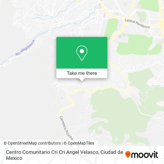 Centro Comunitario Cri Cri Angel Velasco map