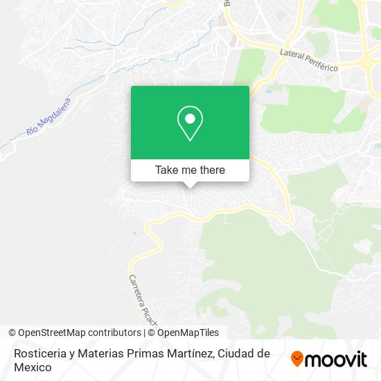 Mapa de Rosticeria y Materias Primas Martínez