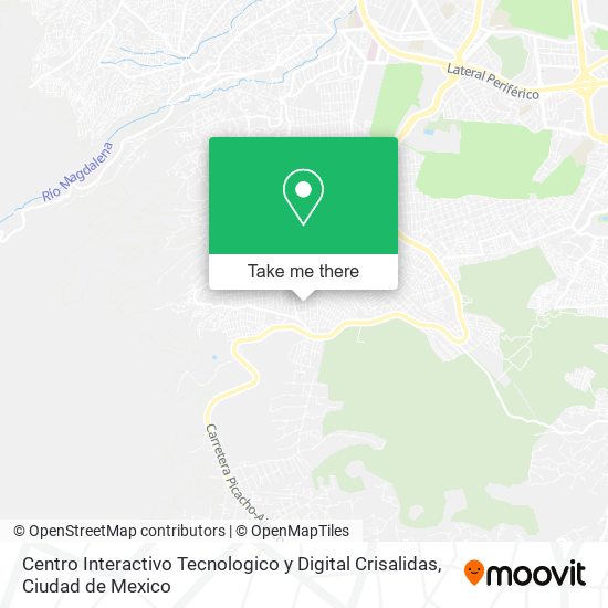 Mapa de Centro Interactivo Tecnologico y Digital Crisalidas