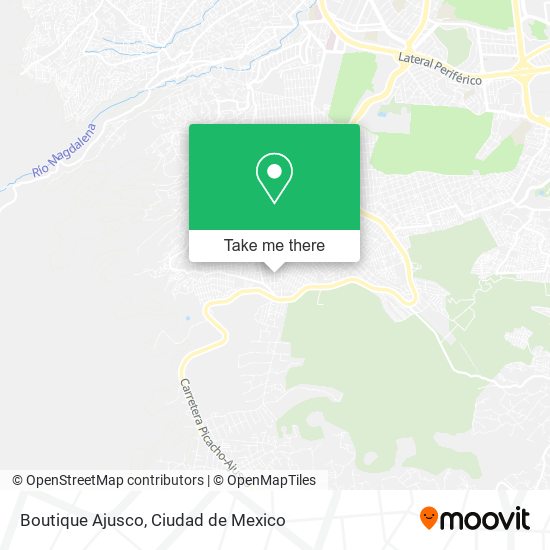 Mapa de Boutique Ajusco