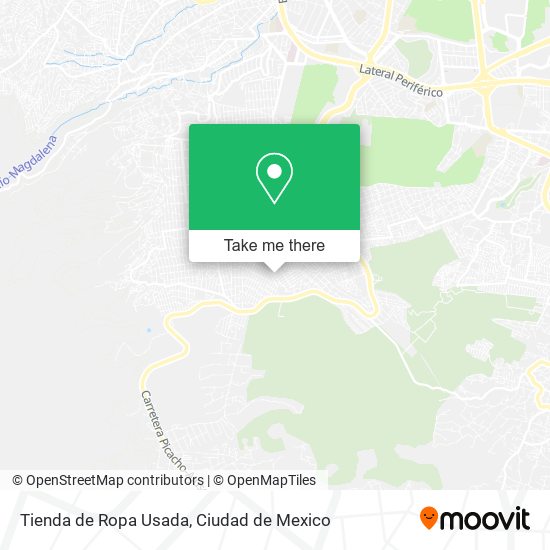 Tienda de Ropa Usada map