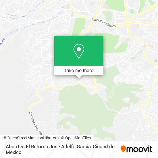 Abarrtes El Retorno Jose Adelfo Garcia map