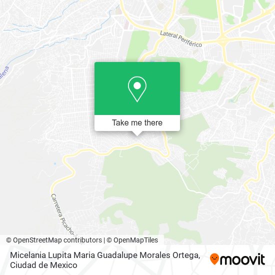 Mapa de Micelania Lupita Maria Guadalupe Morales Ortega