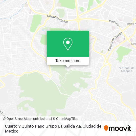 Cuarto y Quinto Paso Grupo La Salida Aa map