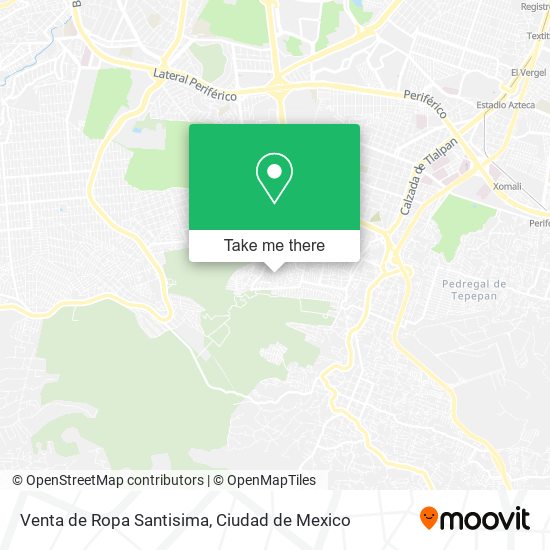 Mapa de Venta de Ropa Santisima