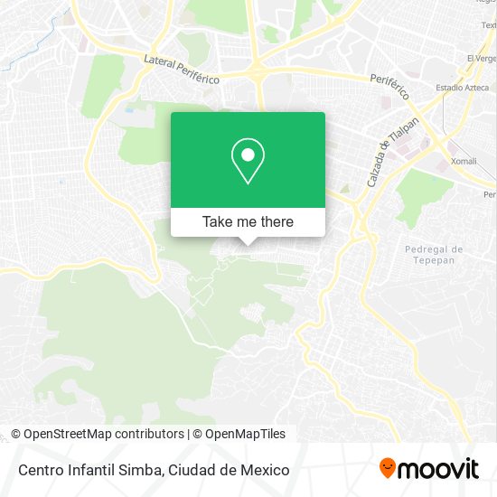 Centro Infantil Simba map